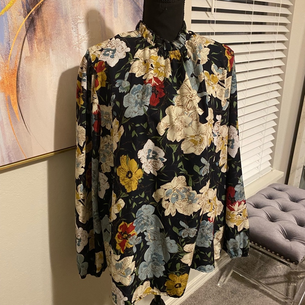 Floral Long Sleeve Blouse